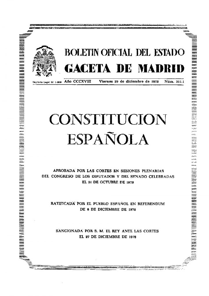 Constitucion original de 1978