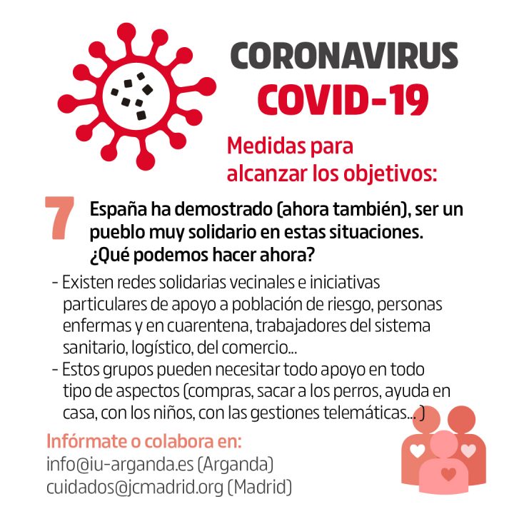 Coronavirus Objetivos y medidas 7